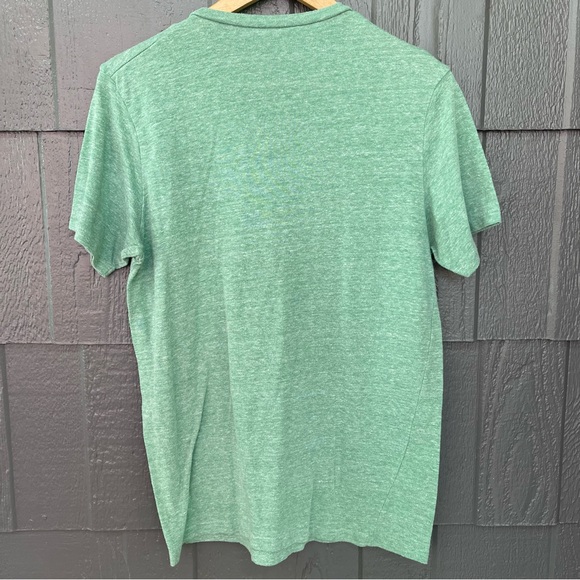 Urban Outfitters Kelly Green Super Soft Deep V Neck Short Sleeve T-Shirt - Picture 3 of 7